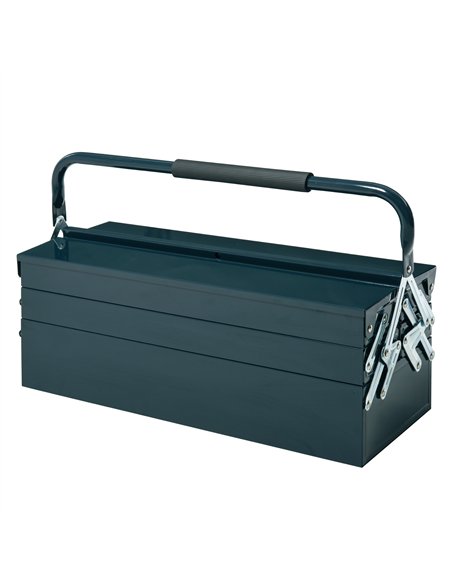 DURHAND 3 Tier Metal Toolbox, 5 Tray Professional Portable Tool Box with Carry Handle for Workshop, 56cmx20cmx34cm, Green - pic 134399 | FastDaddyshop