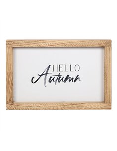 Hello Autumn Wooden Frame Sign