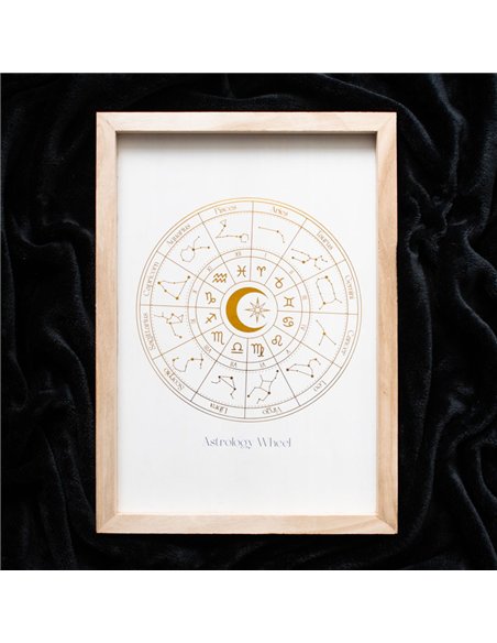 Off White Astrology Wheel Framed Wall Art Print - pic 134415 | FastDaddyshop
