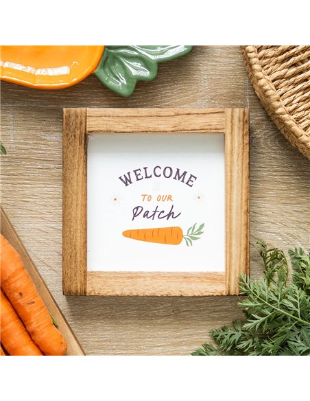 Welcome to Our Patch Wooden Frame Sign - pic 134420 | FastDaddyshop