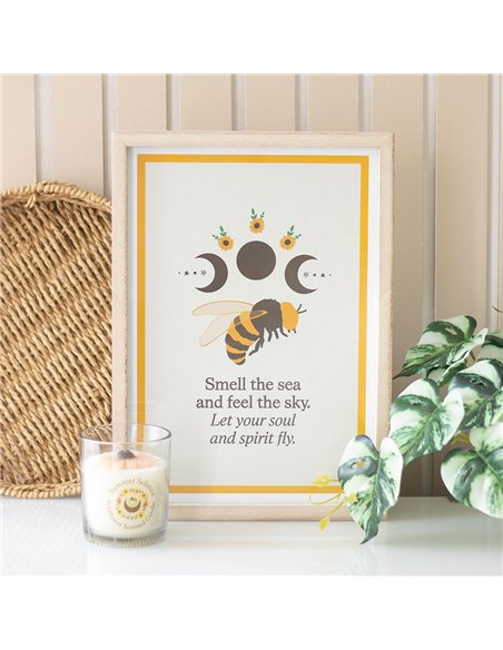 Summer Solstice Bee Framed Wall Art Print - pic 134430 | FastDaddyshop