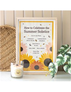 How to Celebrate the Summer Solstice Framed Wall Art Print SU_85025 2