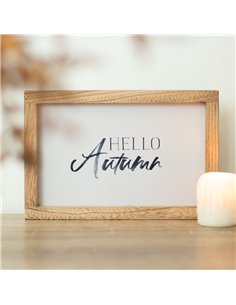 Hello Autumn Wooden Frame Sign 2