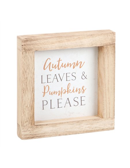 Autumn Charm Wooden Frame Sign AL_66124 - pic 134445 | FastDaddyshop