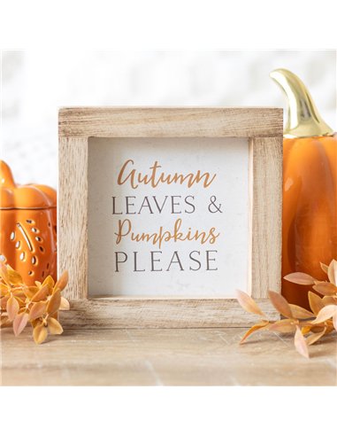 Autumn Charm Wooden Frame Sign AL_66124