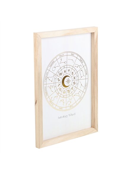 Astrology Wheel Gold Foil Framed Art Print AW_81524 - pic 134461 | FastDaddyshop