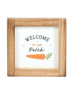 Welcome to Our Patch Wooden Frame Sign CT_38325