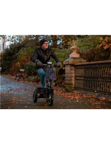 Zipper Folding 3 Wheel electric mobility scooter with seat 350W - photo20