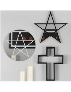 Black Framed Pentagram Mirror 2