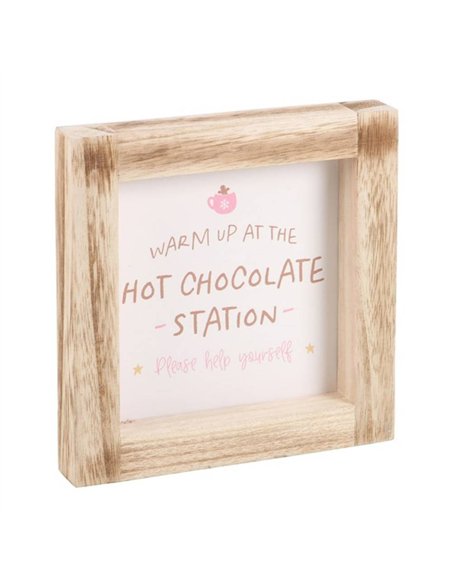Hot Chocolate Station Wooden Frame Sign SF_71024 - pic 134506 | FastDaddyshop