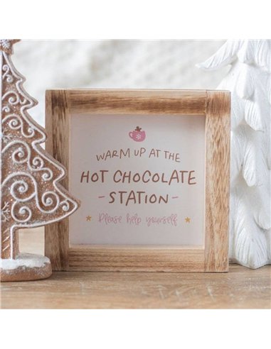 Hot Chocolate Station Wooden Frame Sign SF_71024