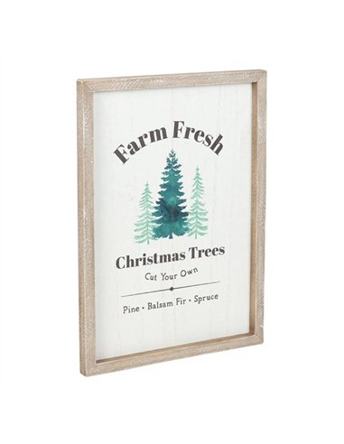 Farm Fresh Christmas Trees Framed Wall Art Print WO_17526