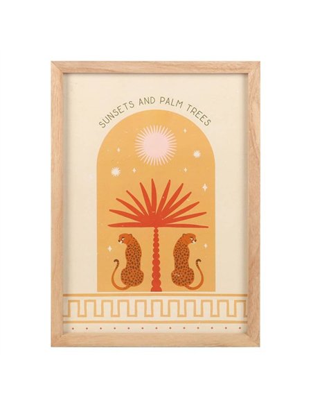 Leopard Palm Framed Wall Art Print SZ_62925 - pic 134523 | FastDaddyshop