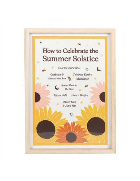 How to Celebrate the Summer Solstice Framed Wall Art Print SU_85025 - pic 134530 | FastDaddyshop