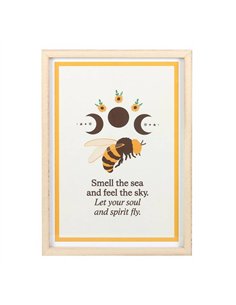Summer Solstice Bee Framed Wall Art Print SU_84925