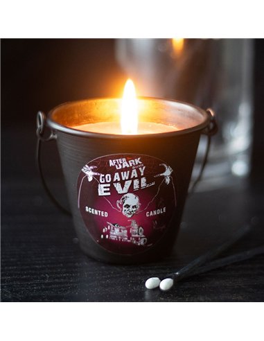 Go Away Evil Candle Bucket AF_65925