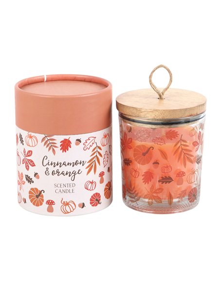 Autumn Leaves Cinnamon & Orange Candle AL_65124 - pic 134546 | FastDaddyshop