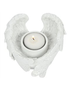 Glitter Angel Wing Candle Holder AO_30827