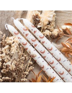 Set of 3 Harvest Moon Taper Candles AT_56425 2