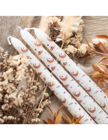 Set of 3 Harvest Moon Taper Candles AT_56425 - pic 134554 | FastDaddyshop