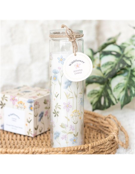 Floral Print Wildflower Tube Candle BL_27025 - pic 134558 | FastDaddyshop