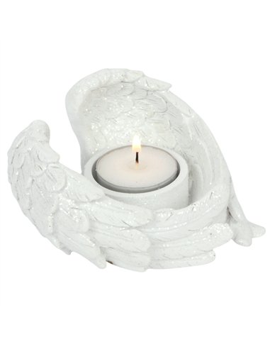 Glitter Angel Wing Candle Holder AO_30827