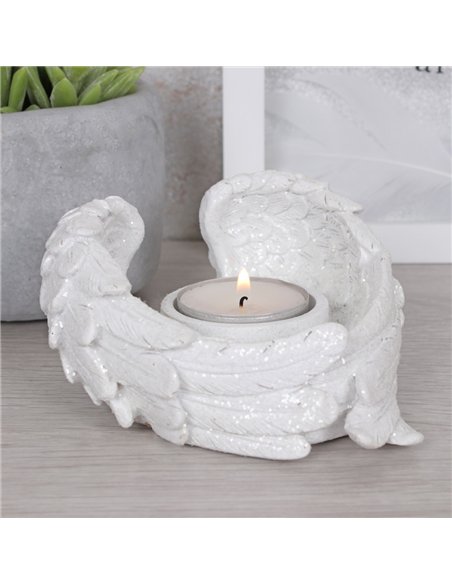 Glitter Angel Wing Candle Holder AO_30827 - pic 134620 | FastDaddyshop