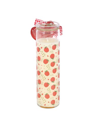 Apple Print Apple Pie Tube Candle AP_94025