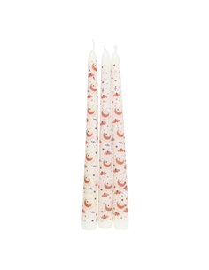 Set of 3 Harvest Moon Taper Candles AT_56425