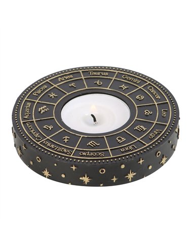 Astrology Wheel Tealight Candle Holder AW_80324