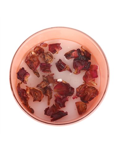 Wildflower Candle with Rose Petals BL_26925