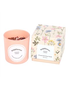 Wildflower Candle with Rose Petals BL_26925