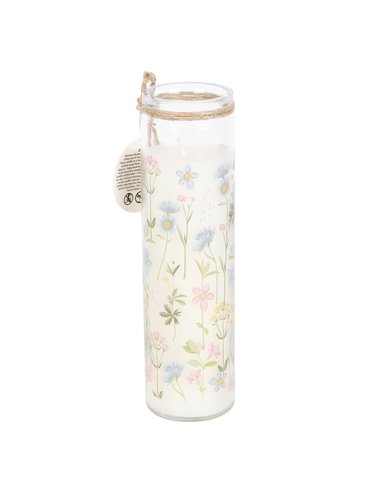 Floral Print Wildflower Tube Candle BL_27025