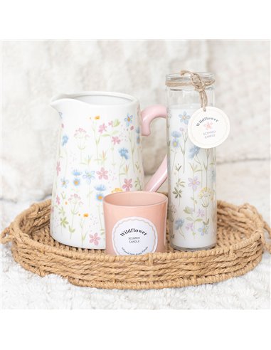 Floral Print Wildflower Tube Candle BL_27025