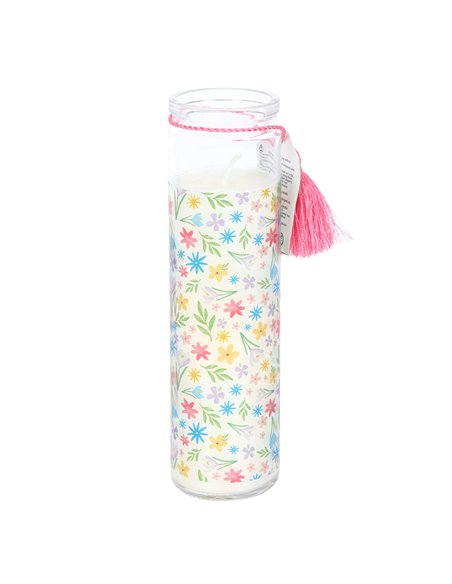 Spring Floral Print Fresh Linen Tube Candle BU_43825 - pic 134666 | FastDaddyshop