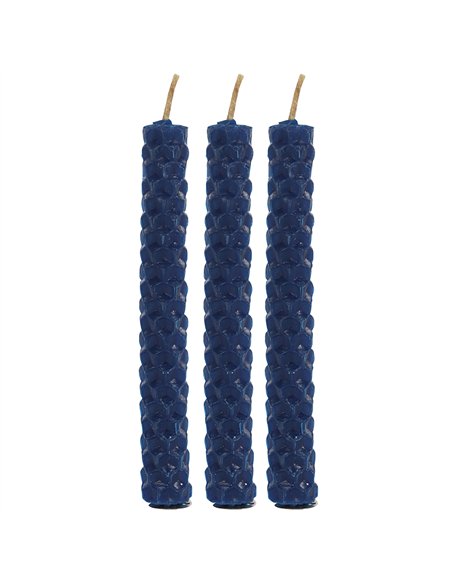 Set of 6 Blue Beeswax Spell Candles BW_48438 - pic 134684 | FastDaddyshop