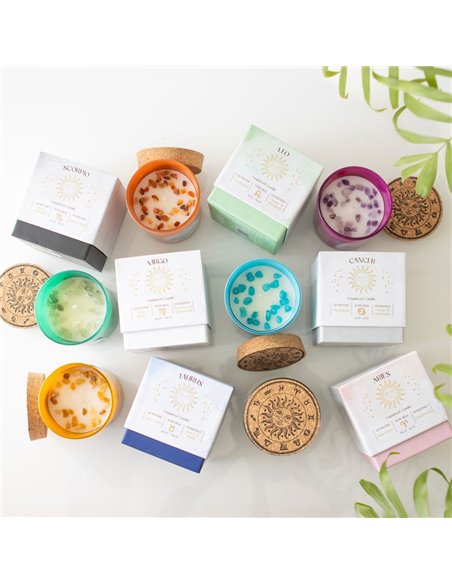 Set of 12 Zodiac Gemstone Candles CE_52023 - pic 134698 | FastDaddyshop