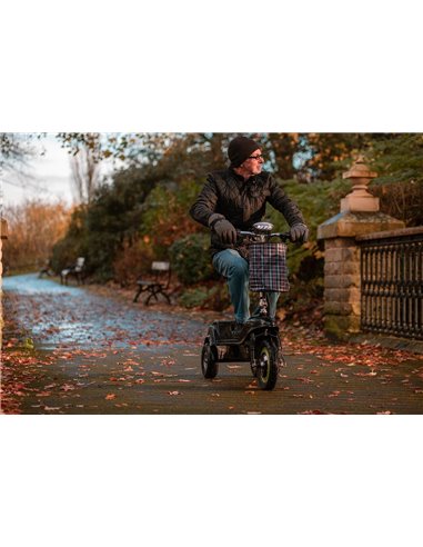 Zipper Folding 3 Wheel electric mobility scooter with seat 350W - photo22