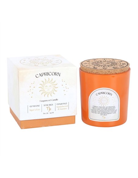 Capricorn Sandalwood & Jasmine Gemstone Zodiac Candle CE_86423 - pic 134717 | FastDaddyshop