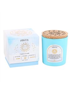 Pisces Gardenia Gemstone Zodiac Candle CE_86523
