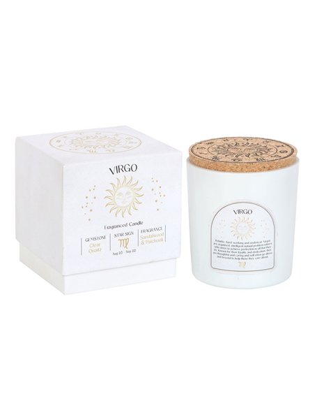 Virgo Sandalwood & Patchouli Gemstone Zodiac Candle CE_86723 - pic 134720 | FastDaddyshop