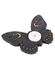 Black Moth Tealight Candle Holder CH_25124