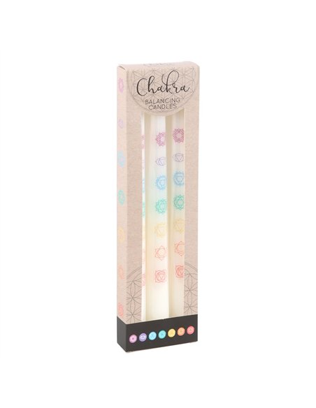 Set of 3 Chakra Balancing Taper Dinner Candles CK_37224 - pic 134736 | FastDaddyshop
