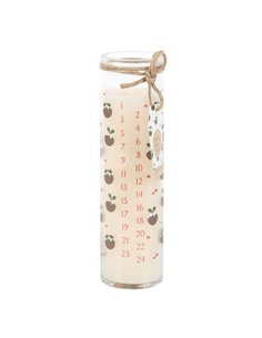 Christmas Pudding Scented Advent Tube Candle CP_62524