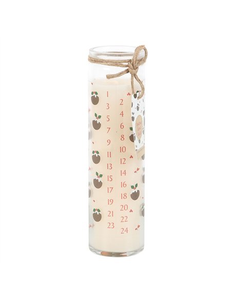Christmas Pudding Scented Advent Tube Candle CP_62524 - pic 134741 | FastDaddyshop