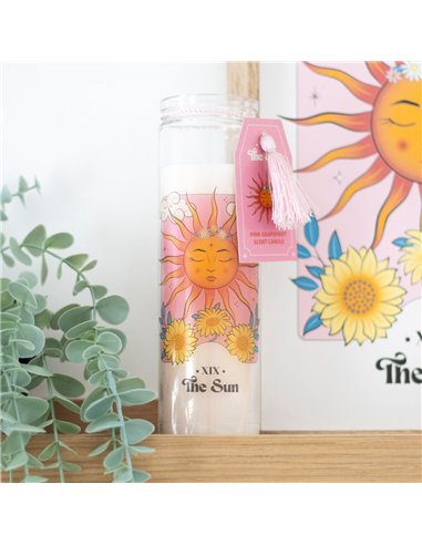 The Sun Pink Grapefruit Tube Candle CS_29624