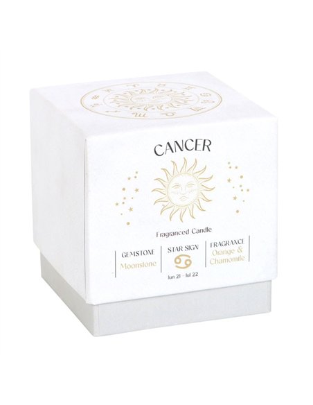 Cancer Orange & Chamomile Gemstone Zodiac Candle CE_86023 - pic 134752 | FastDaddyshop