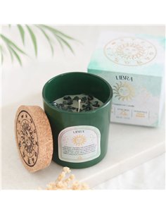 Libra Sweet Jasmine Gemstone Zodiac Candle CE_86123 2