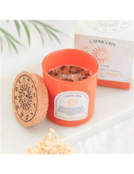Capricorn Sandalwood & Jasmine Gemstone Zodiac Candle CE_86423 - pic 134769 | FastDaddyshop