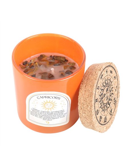 Capricorn Sandalwood & Jasmine Gemstone Zodiac Candle CE_86423 - pic 134773 | FastDaddyshop